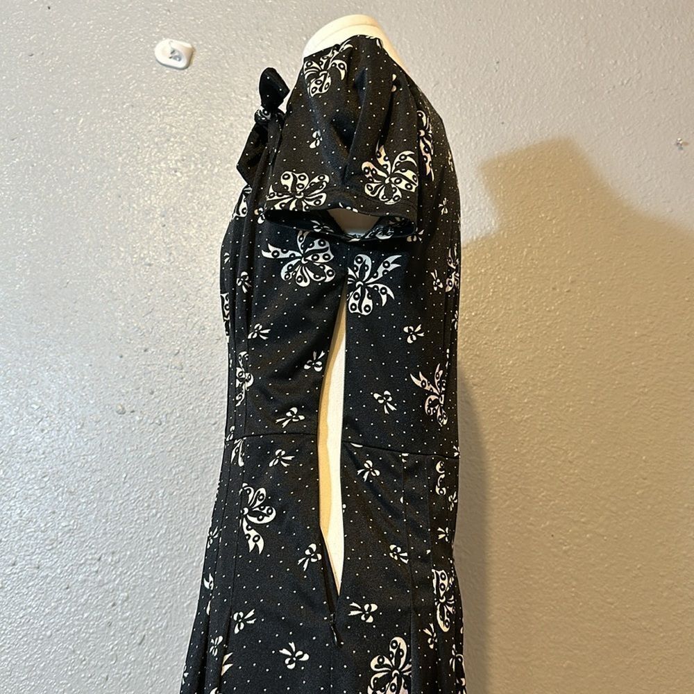 Betsy Johnson women’s fit and flare polka dot bow print dress size 6 - Picture 6 of 11